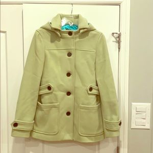Lime green pea coat